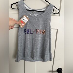 Brooks Women's Gray Tank Top with GRL PWR Design